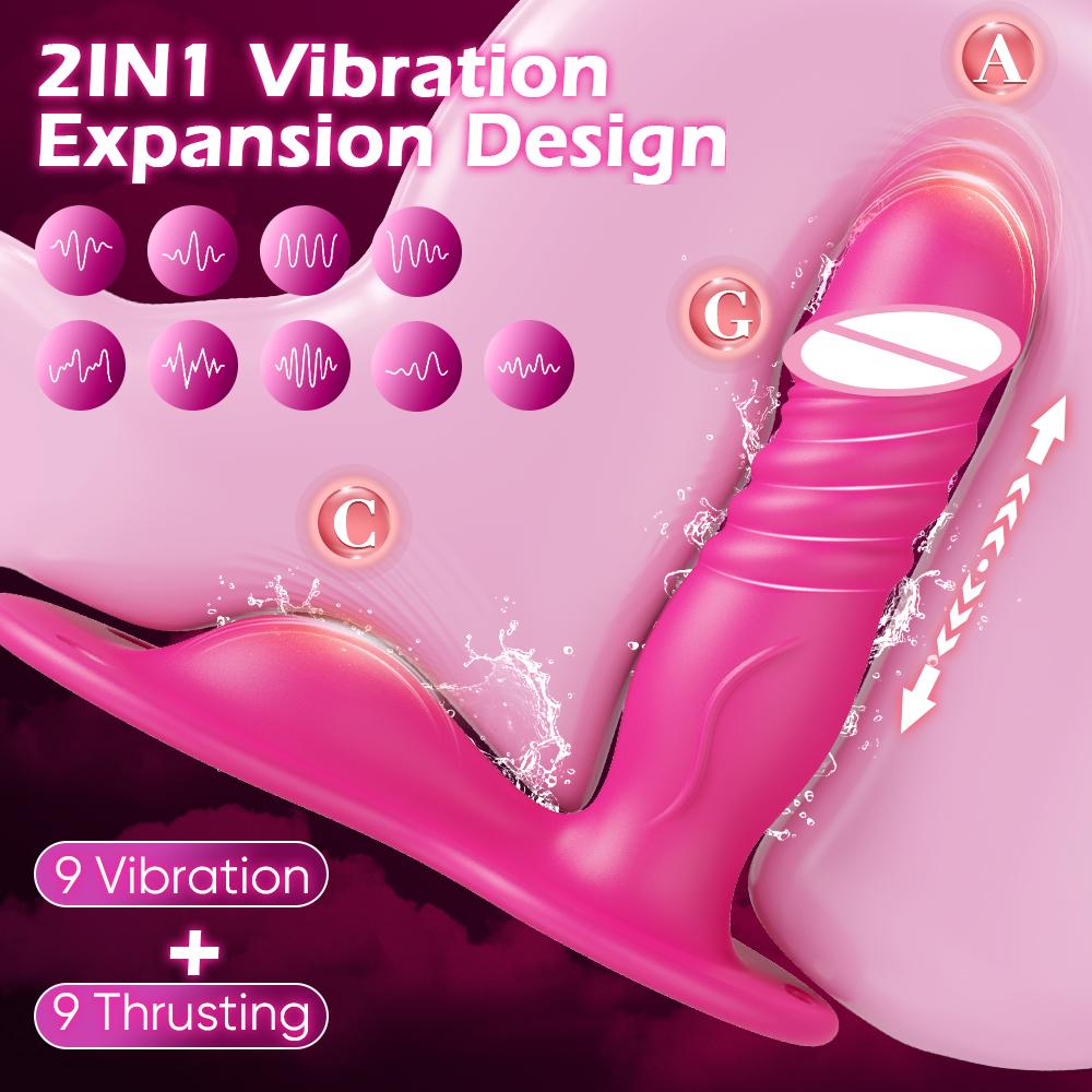 Strap On Wearable Dildo Sex Toy for Women Riding Grinding Thrusting Vibrator APP Control Adult Female Wearable G Spot Vibrator