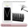 Wild 5D Messy Style Eyelashes: No-Root Separation, Quick Grafting, Soft Matte Black, Curled for Dense Flow