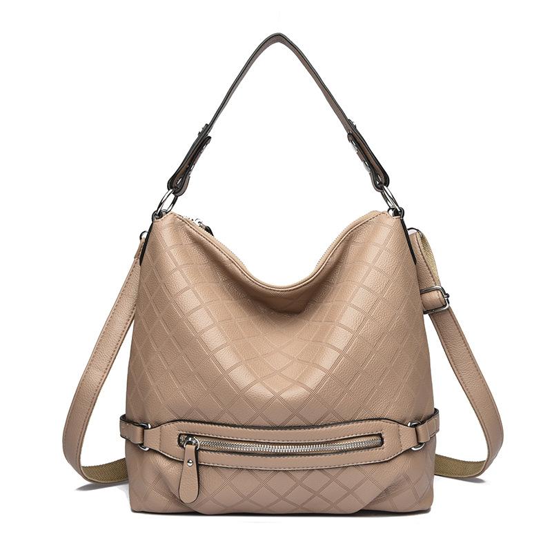 

Новая женская средняя сумка для мамы большой вместимости модная на плечо портативная сумка-мессенджер повседневная женская сумка хаки