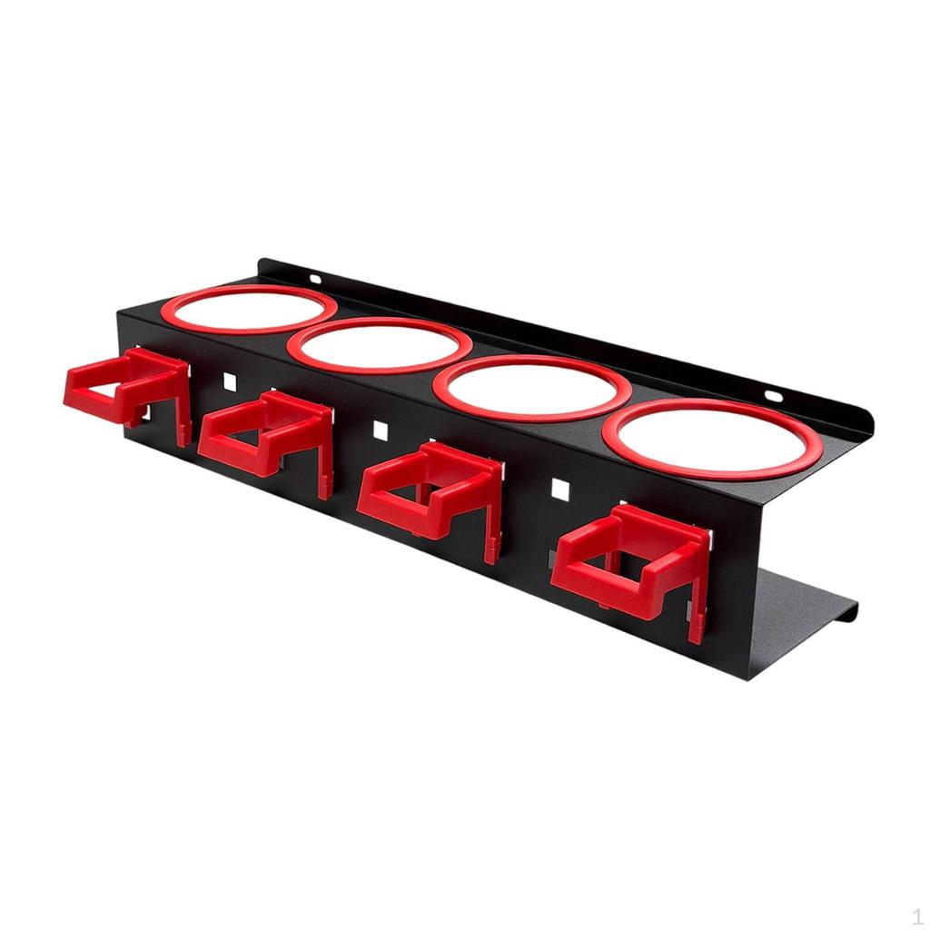 Spray Bottle Holder Car Wash Tool Organizer Bracket Cleaning Supply Hanger with Hooks for Garage