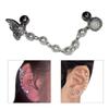 Fashionable Ear Studs Ear Pins Ear Piercing Jewelry Ear Bone Nail Chain Ear Stud Alloy Material Gift for Girls and Women