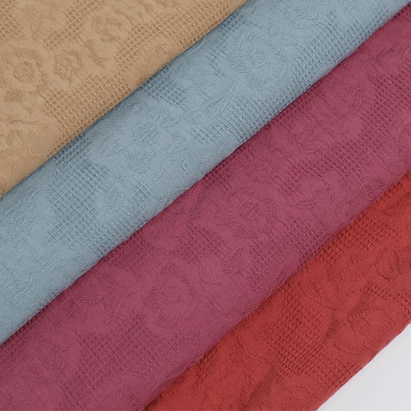 100% Cotton Jacquard 100g Soft Hanfu Fabric for Children's Spring/Autumn Classical Robe Dress