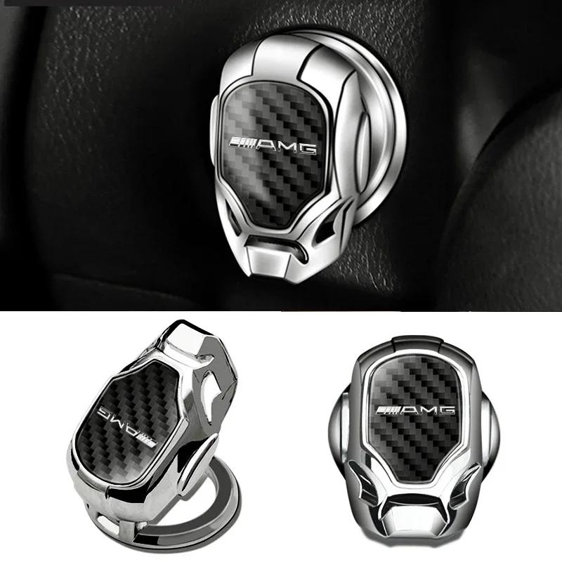 Styling auta Ochranný kryt tlačítka Startování jedním kliknutím Dekorace Pro Mercedes Benz AMG A B C E S CLA GLA GLC CLS Třída G