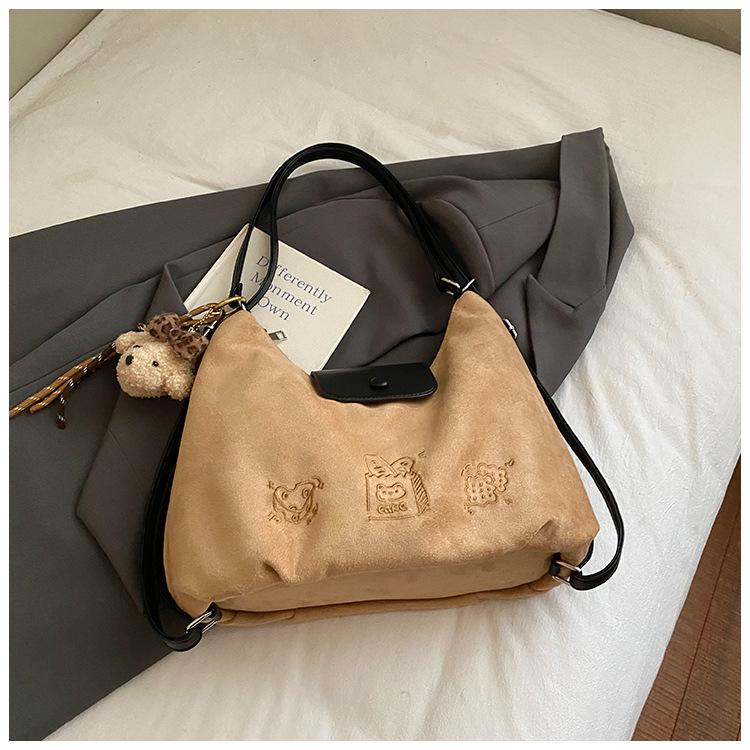 Bag Women's 2025 Autumn and Winter New Trendy Backpack Retro Travel Backpack Large Capacity Tote Bag Messenger Bag