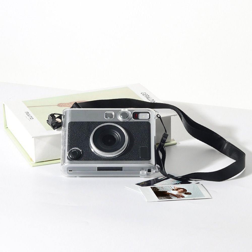 Transparent Instant Camera Case Crystal Wear Resistant Carrying Case Shockproof Portable for Fujifilm Instax Mini EVO
