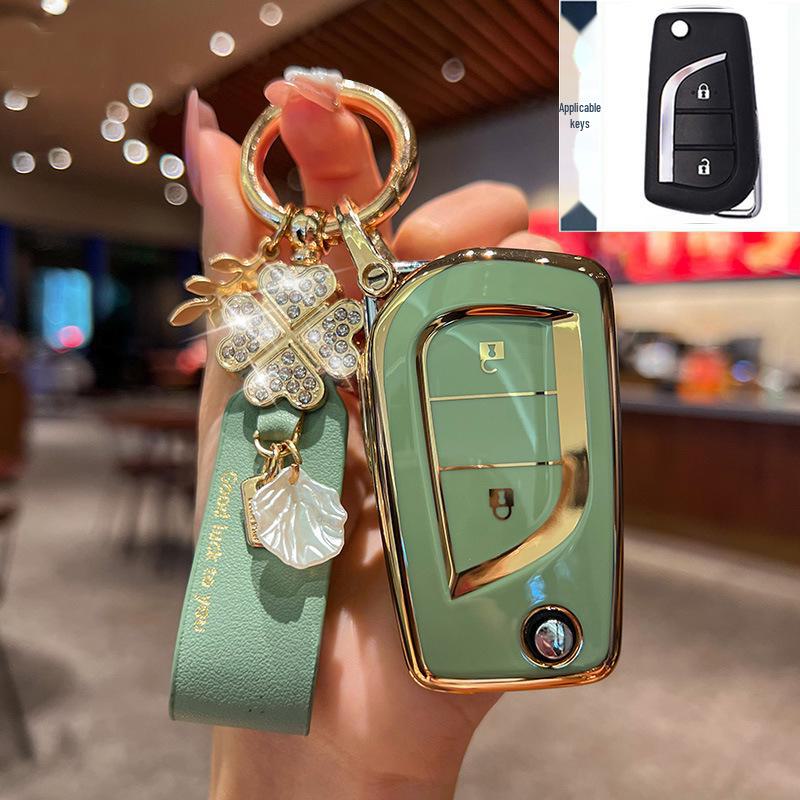Toyota Key Cover for 23 Models: Highlander, 8th Gen Camry, RAV4, CHR - Dragon Asia Design Car Bag Buckle Shell