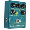 Bass Guitar Pedal Aluminium Alloy 1/4in Monophonic Input Output Bass Compression Pedal for Musician 