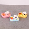 Simulated Pretend Play Toy Mini Resin Miniature Playset Rice Balls Bread Pink Yellow Blue Lunch Food Ornament Doll Accessories