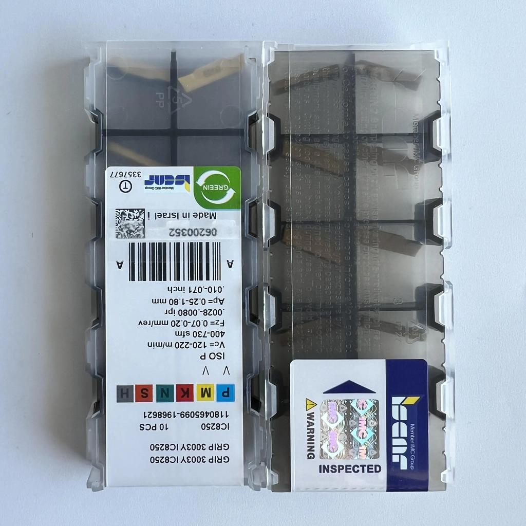 ISCAR / GRIP3003Y IC8250 /Industrial indexable carbide inserts 10 Pcs