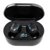 BT Earbuds Multifunction Stylish Mini HiFi Stereo Sound Cordless Sports Earphones with Power LED Display Black