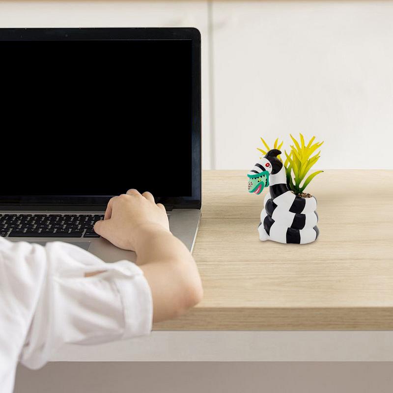 Resin Planter Movie Peripherals Planter Animal Shape Unique Flower Pot for Indoors and Outdoors Classic Movie Plant Container