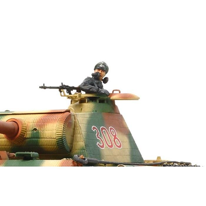 Tamiya 1/35 Tank Series No.55 German Army Panther G Early Type Single Motorized Specification Plastic Model 30055 Camouflage 7.5 Cm X 21.5