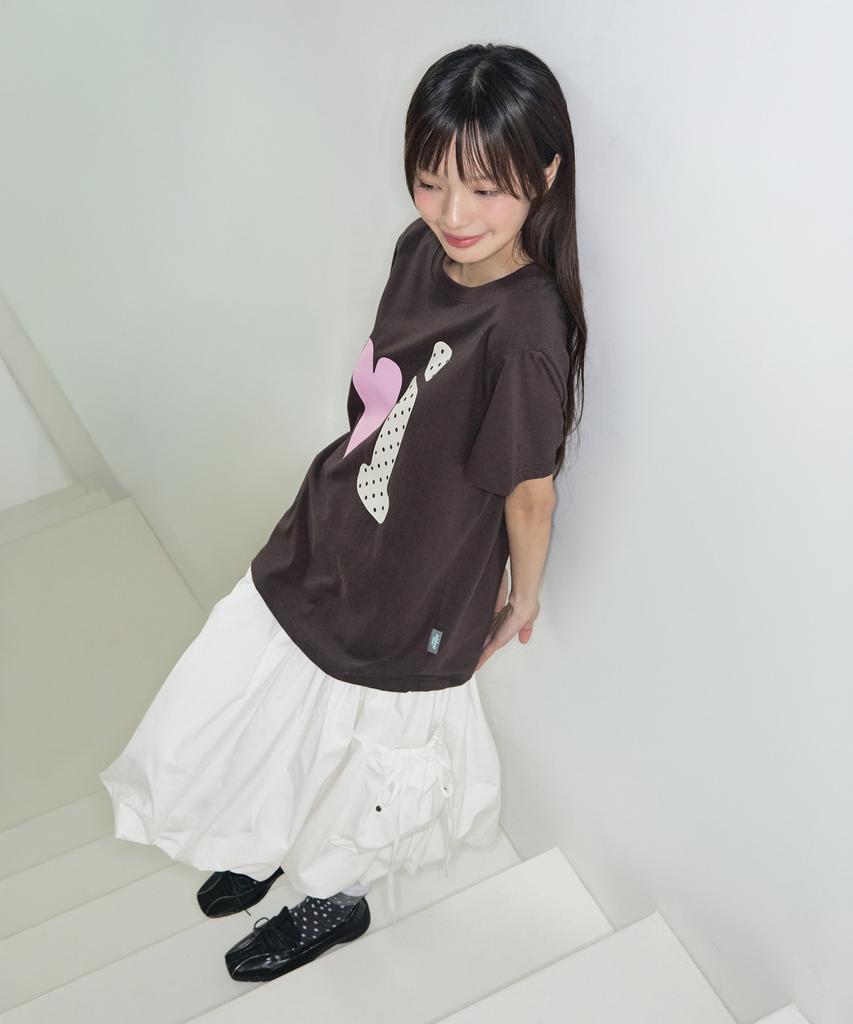 VIDEO JOCKEY Bibi T-Shirt [Deep Brown]