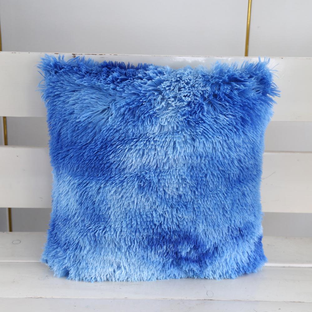 PV Samt Plüsch Nachttisch Weiche Tasche Einfarbig Batik Sofa Kissen Leder