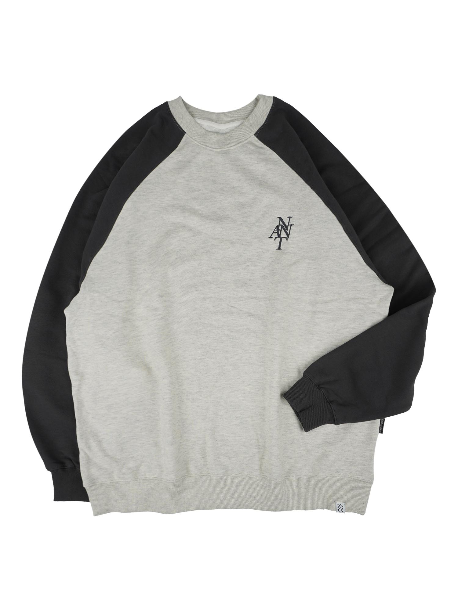 Аутентичные оверсайз реглан-свитшоты Nnta для ненцев (Темно-серый) Darkgrey/Basic（M）
