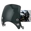 Retro Motosiklet Ön Camı PC Rüzgar Saptırıcı 5-7 inç Far için Evrensel Motosiklet Parçası