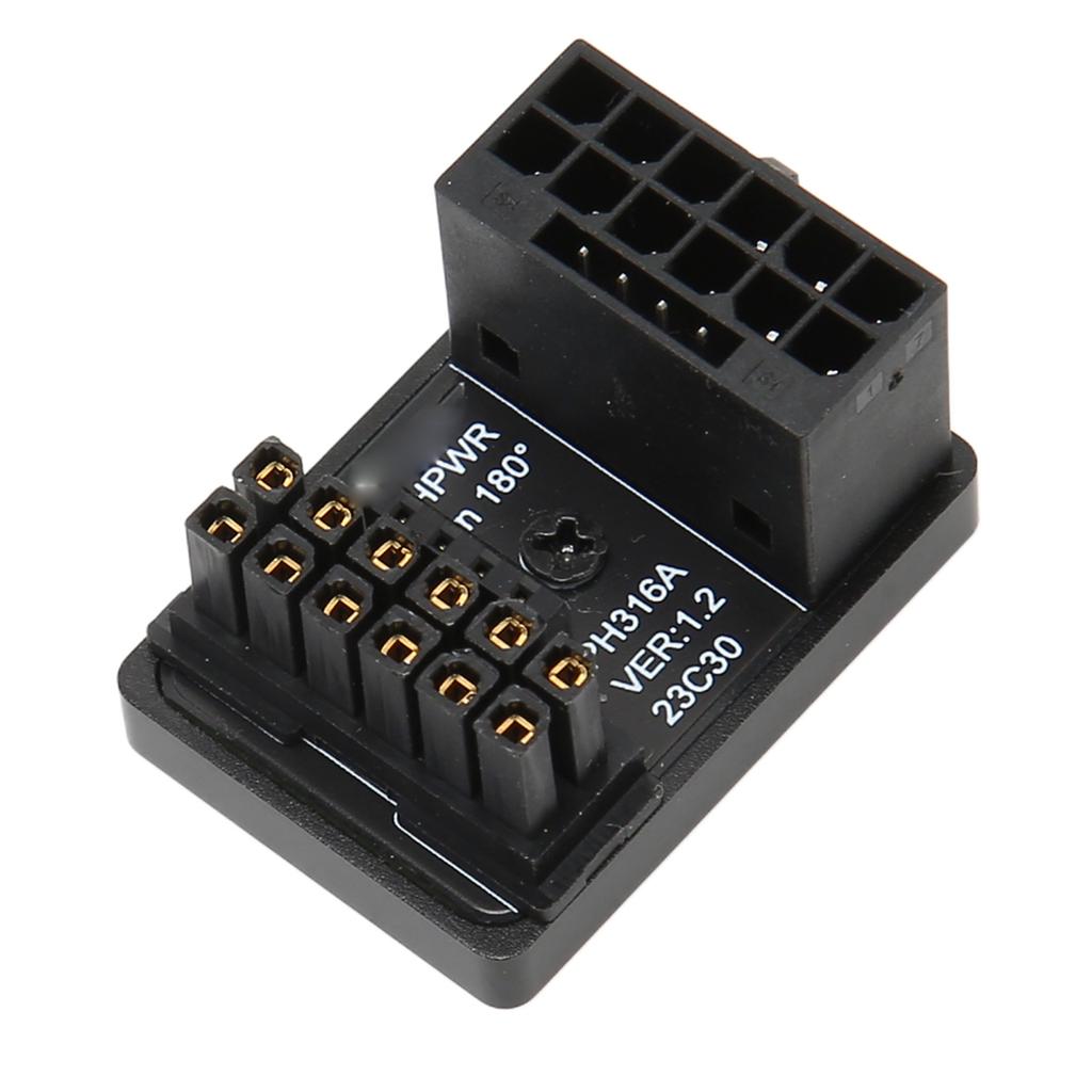GPU PCIe Connector 600W 12V HPWR 16P To 16P Male To Female 180 Degrees GPU Power Adapter Board for Desktop Computer