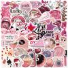 10/30/50PCS Rose Down Town Girl Autocollant PVC Adhésif Esthétique Décoration DIY Scrapbooking Fournitures pour Carnet de Comptes