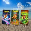 Video Game C-Crash B-Bandicoot Beach Towel Bath Towels for Girl Microfiber Quick Dry Custom Sand Free Beach Yoga Spa Gym Pool