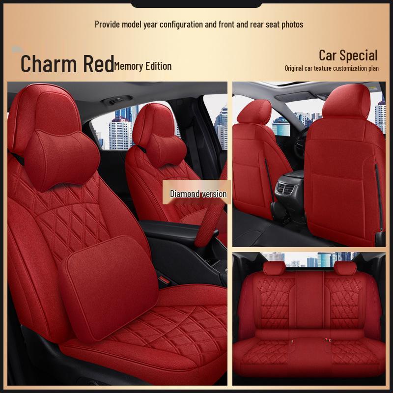 Toyota Corolla All-Season Linen Seat Covers, 5-Seat Full-Surround Design