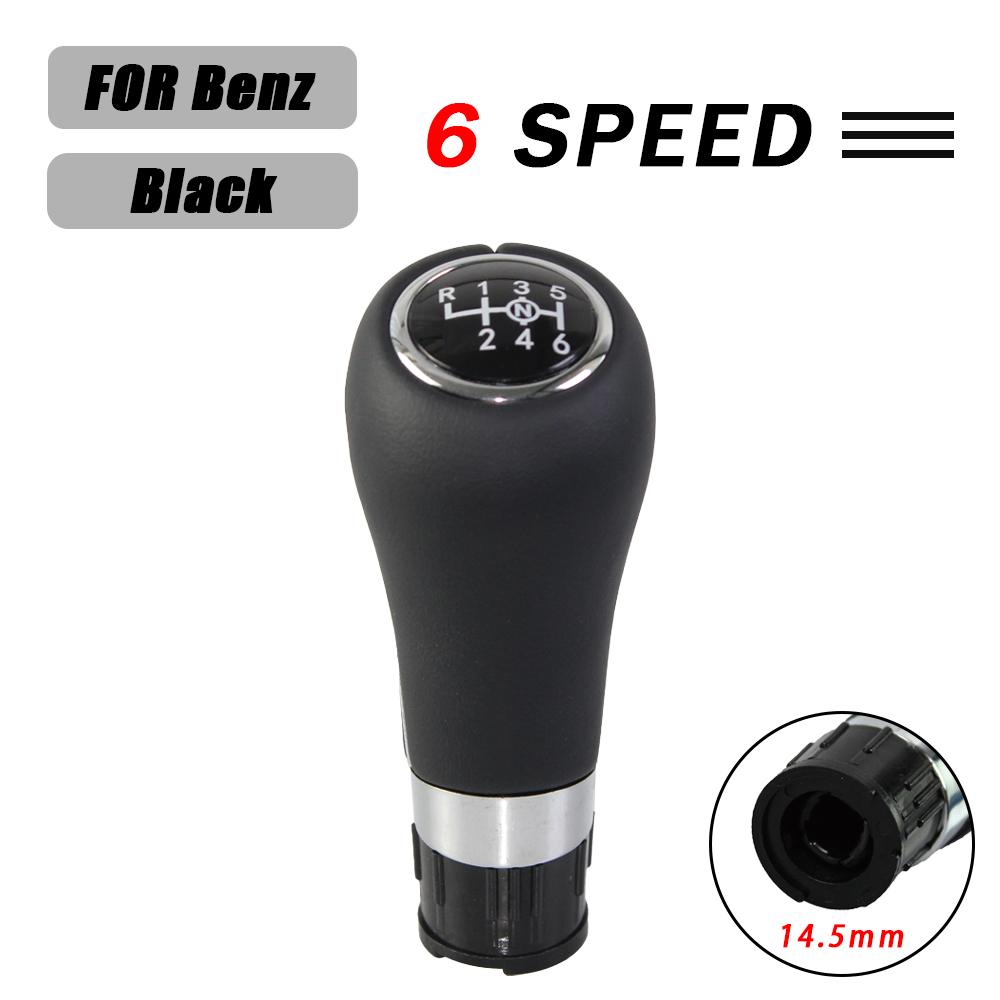 Manual 6 Speed Car Shift Gear Stick Knob For Mercedes/Benz W203 S203 CL203 W209 W204 C204 C63 C300 C250 W207 Gear Stick Knob