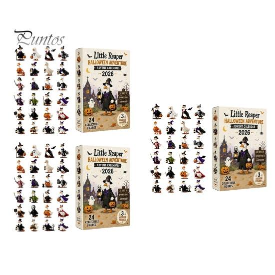 Halloween Tabletop Figures Horror Ducks Advent Calendar 2026, 24-Day Spooky Countdown with 24 Surprise Collection Sets Unique Collectible Duck