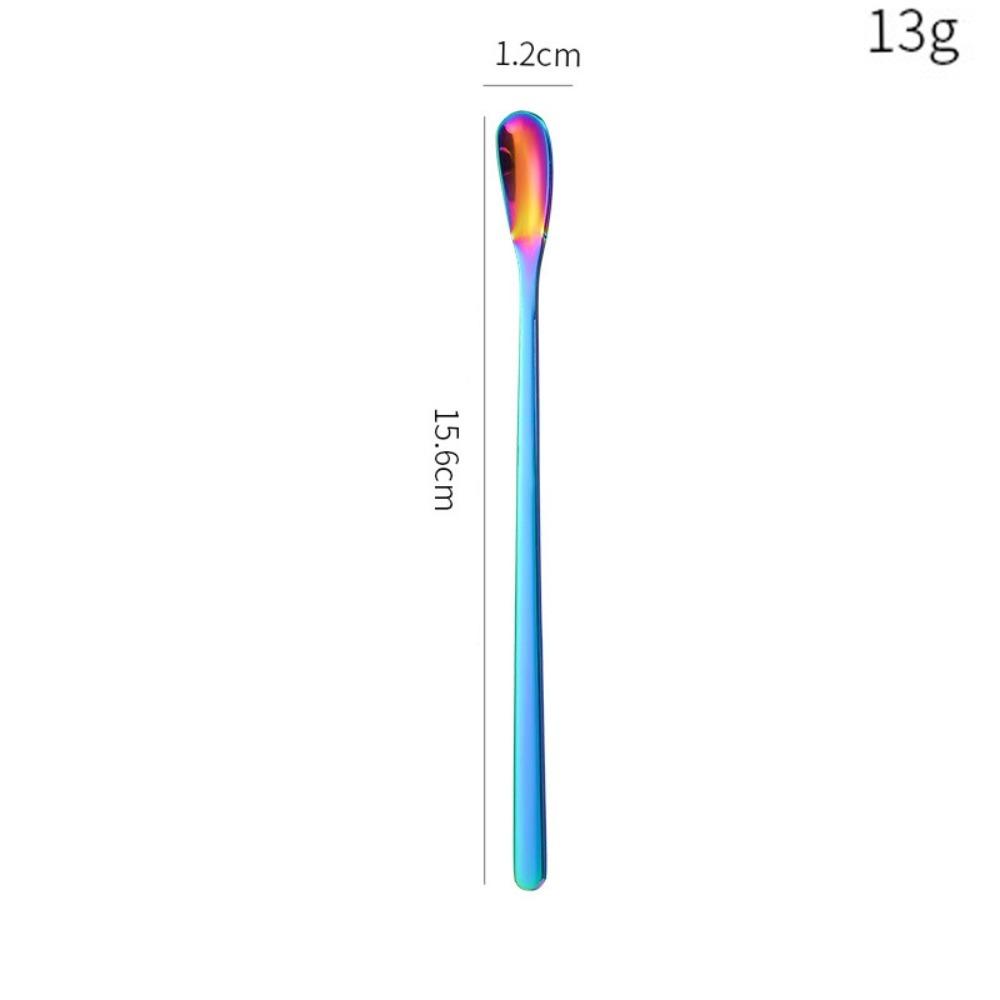 Stainless Steel Dessert Spoon Long Handle Stirring Rod Hot Sale Stirring Spoon  Stirring Coffee