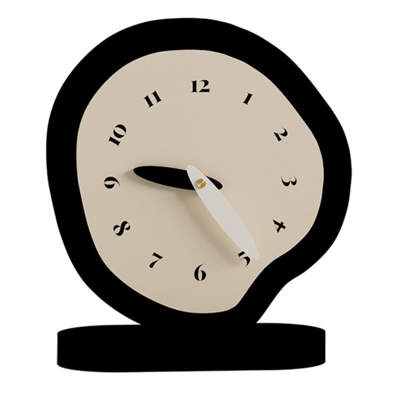 

Cream-Colored Silent Creative Clock for Living Room or Entrance Display Width 18cm x Height 20.5cm