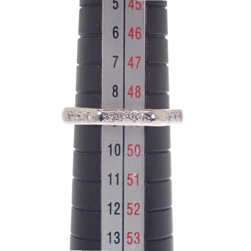 no brand  #9(JP Size) ring Pt850Platinum/diamond Women