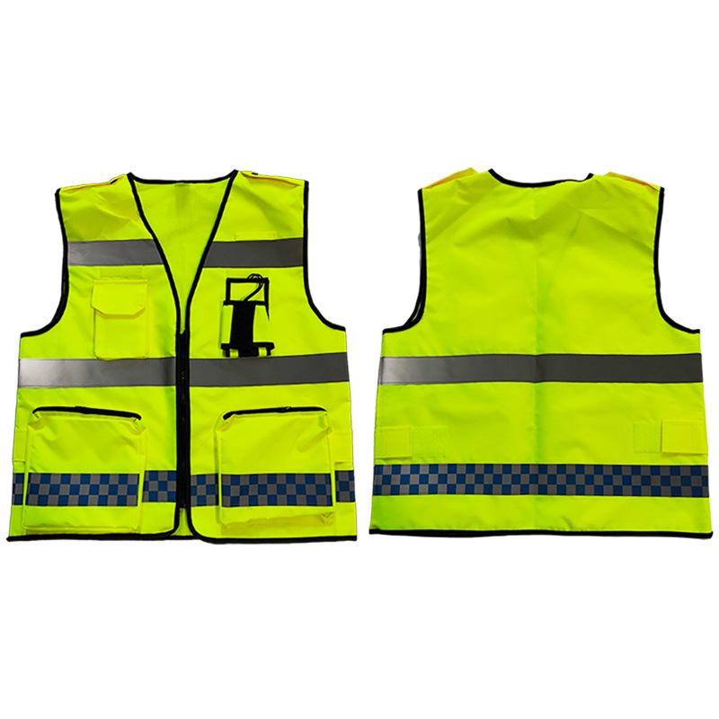 High-End Reflective Mesh Vest for Traffic and Rescue Use