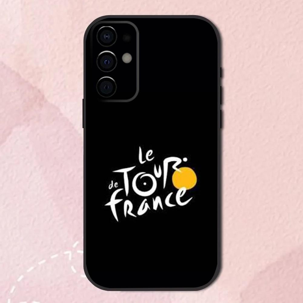 T-Tour De France Bicycle Exercise Phone Case For Samsung S24,S21,S22,S23,S30,Ultra,S20,Plus,Fe,Lite,Note,10,9,5G Black Shell