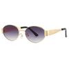 Luxury Metal Brand Sunglasses for Men and Women Unisex Designer Fashion Sun Glasses Oval Unisex Stylish Eyewear Shades