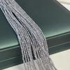 5String, Sparkling Lavender Gray Iridescent Plated Glass Beads 2mm/3mm, Dainty Loose Beads for DIY Minimalist Fairycore Bracelet Jewelry Making 38cm