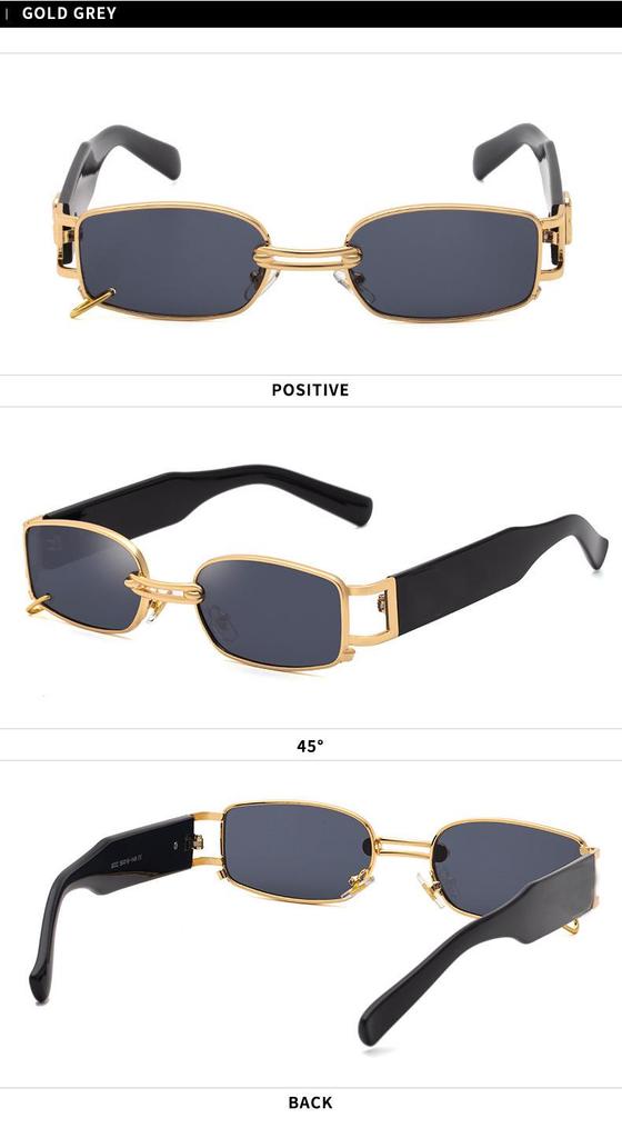 2022 Trendy Red Small Frame Sunglasses for Women – Fashionable Internet Celebrity Style with Lens Card Earring