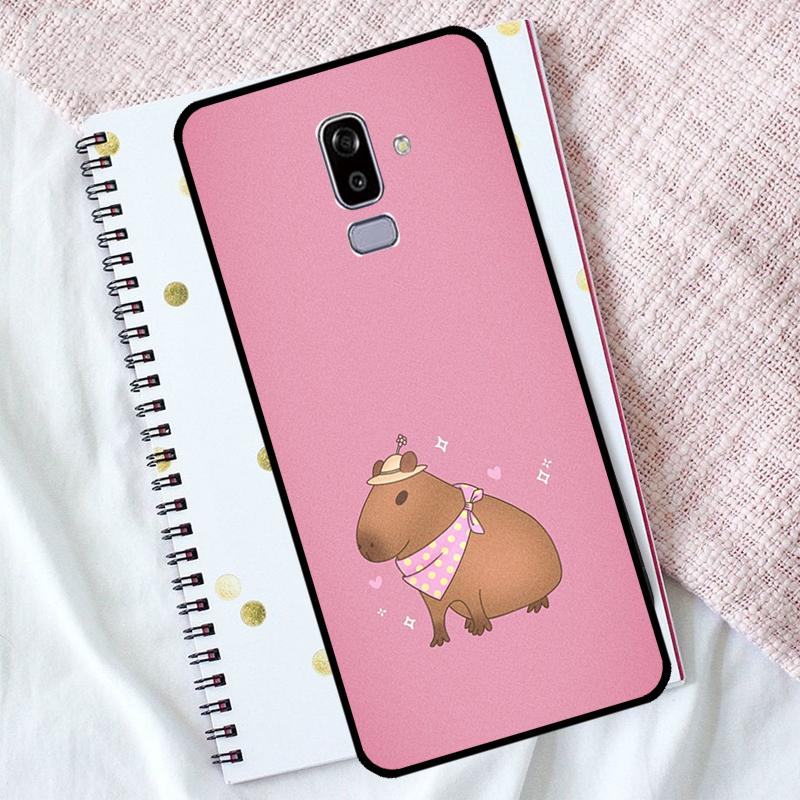 Cute Capybara Case For Samsung Galaxy J4 J6 Plus J8 2018 A6 A7 A8 A9 J1 J3 J5 J7 2017 A3 A5 2016 Cover
