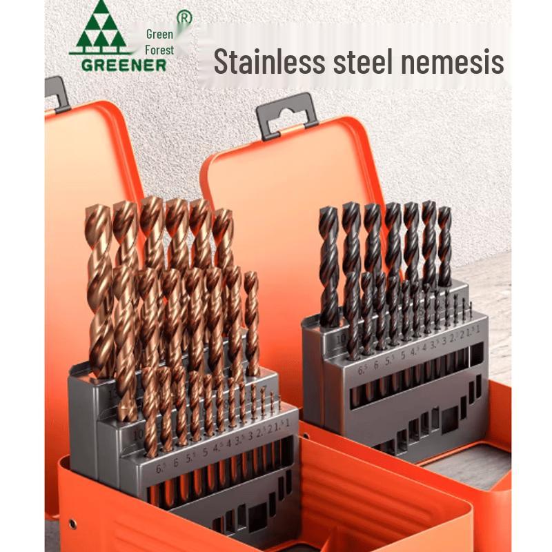 GRENER M35 Cobaltized Twist Drill Bit Set