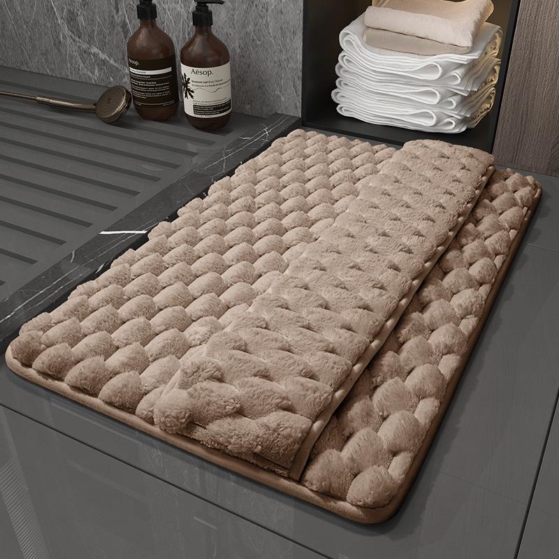 Memory Foam Quick-Dry Bath Mat - Absorbent Floor Mat for Shower, Bathroom, or Entrance.