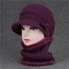 Hat Female God Mother Knitted Wool Hat Grandma Piled Thick Warm Elderly Cold Cotton Hat