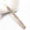 1Pc Women Two Row Rhinestone Hair Slide Clip Hairpin Bobby Pin Accessory Jewelry