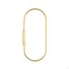 Sturdy Brass Keychain Oval / D A Shape