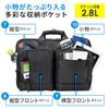 Business Bag 3WAY Water Resistant Large Capacity Gusset Expansion Business Trip Nights Compatible with Inch Laptop PC 1 Piece [Sanwa Direct] 31.8L 2-3