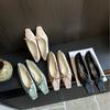 2025 Spring and Autumn New Fashion Versatile Outer Wear Bow Flat Bottom Ballet Ladle Shoes Gentle Korean Retro