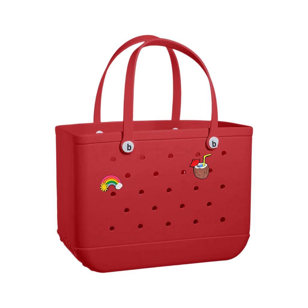 Hole Bag Travel Outdoor Wear-resistant Beach Bag With Stickers