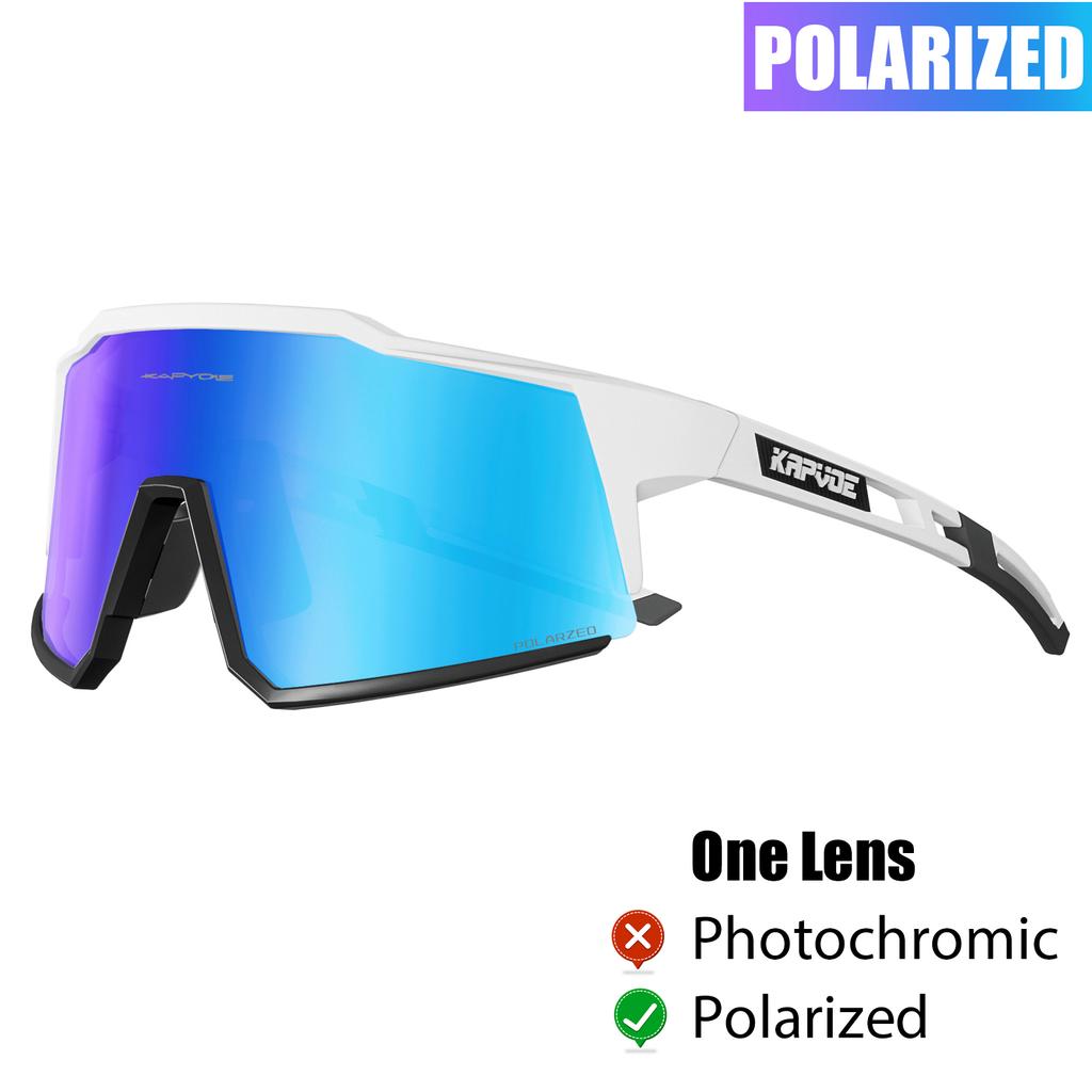Kapvoe Radsportbrille Polarisiert MTB Rennradbrille UV400 Schutz Sonnenbrille Ultraleicht Sportbrillen Ausrüstung