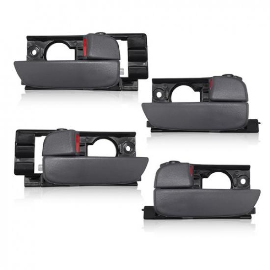 4x Interior Inner Door Ide Handle Gray Lever For 2008-2011 Hyundai Accent L
