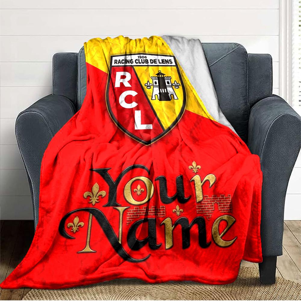 Name Custom RC Lens Print Flannel Blanket High Quality Warm Comfortable Cover for All Seasons Perfect for Gifts Home Decor