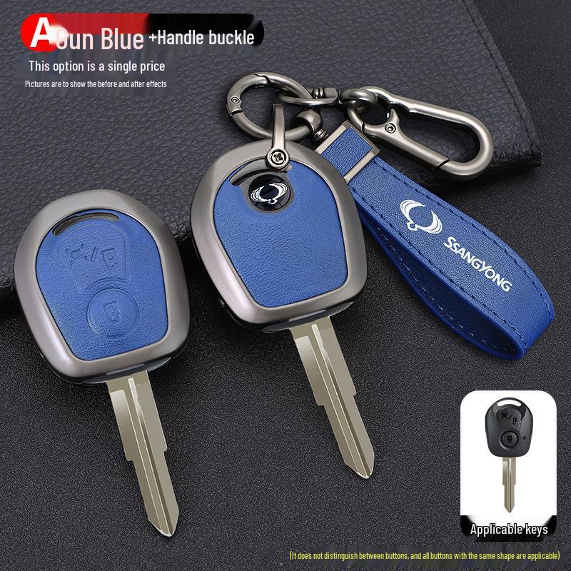 SsangYong Actyon Rexton W Kyron Metal Car Key Cover