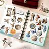 10/30/50PCS Vintage Cartoon Aesthetic Stickers Waterproof Decorative Stationery Phone Case Retro Decoration Decals Toys Toys