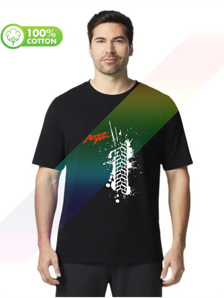 Selling 100% Cotton Men's T-shirt Africa Twin motorcycles for fans shirt gift S-XXXL Tops Tees