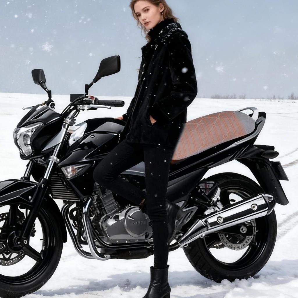 USB Heated Motorcycle Seat 5V 2A 7W Heated Waterproof Cushion Warm Motorbike Seat Cover For Motorbike Snowmobile Scooter
